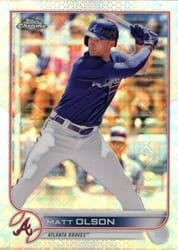 2022 Topps Chrome Logofractor Edition Base Set Matt Olson #58 card