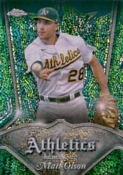 2022 Topps Chrome Pinstriped Matt Olson #P-17 card