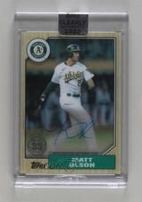 2022 Topps Clearly Authentic 1987 Topps Baseball Autographs Matt Olson #87TBA-MO card