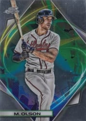 2022 Topps Cosmic Chrome Base Set Matt Olson #72 card