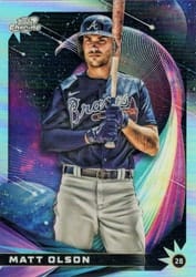 2022 Topps Cosmic Chrome Star Gaze Matt Olson #SG-5 card