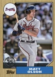 2022 Topps Update 1987 Topps Matt Olson #87TBU-6 card