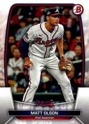2023 Bowman Base Set Matt Olson #4 card