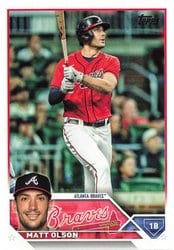 2023 Topps Base Set Matt Olson #481 card