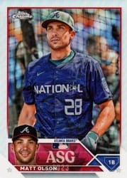 2023 Topps Chrome Update 2023 All-Star Game Matt Olson #ASGC-26 card