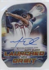 2023 Topps Cosmic Chrome Launched into Orbit Autographs Matt Olson #LIOA-MO card