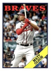 2023 Topps Update 1988 Topps Baseball Matt Olson #88US-7 card