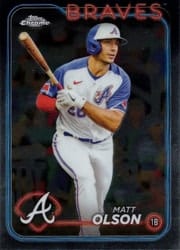 2024 Topps Chrome Base Set Matt Olson #23 card