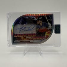 2024 Topps Cosmic Chrome Launched Into Orbit Autographs Matt Olson #LIOA-MO card