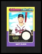 2024 Topps Heritage Clubhouse Collection Relic Matt Olson #CCR-MO card
