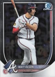 2025 Bowman Chrome Base Set Matt Olson #4 card