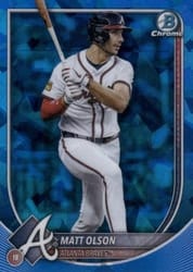 2025 Bowman Chrome Sapphire Edition Base Set Matt Olson #4 card