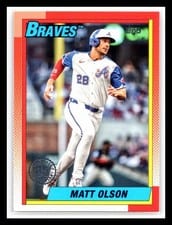 2025 Topps 1990 Topps Baseball (Series One) Matt Olson #T90-13 card