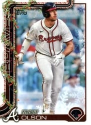 2025 Topps Holiday Base Set Matt Olson #H15 card