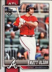 2026 Topps Base Set Matt Olson #39 card