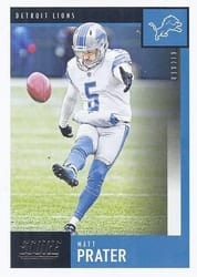2020 Score Base Set Matt Prater #224 card