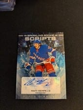 2024-25 Upper Deck Black Diamond Sparkling Rookie Scripts Matt Rempe #SRS-MR card