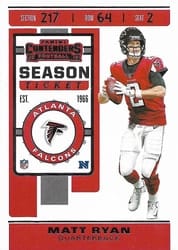 2019 Panini Contenders Base Set Matt Ryan #84 card
