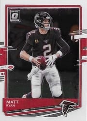 2020 Donruss Optic Base Set Matt Ryan #8 card