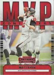 2020 Panini Contenders MVP Contenders Matt Ryan #MC-MR card