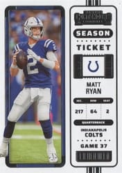 2022 Panini Contenders Base Set Matt Ryan #43 card