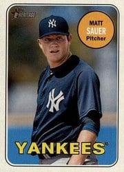 2018 Topps Heritage Minor League Base Set Matt Sauer #177 card