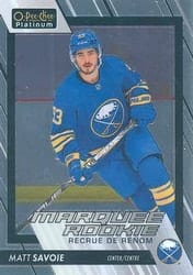 2023-24 O-Pee-Chee Platinum Base Set Matt Savoie #297 card