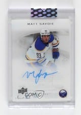 2023-24 Upper Deck Clear Cut 2006-07 UD Sweet Shot Autos Matt Savoie #SS-MS card