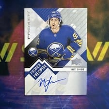 2023-24 Upper Deck Premier Premier Precipice Rookies Autograph Matt Savoie #PPR-MS card
