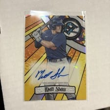 2023 Bowman Draft Glass Autographs Matt Shaw #BGA-MS card