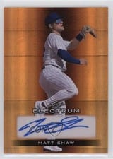 2024 Leaf Electrum Baseball Base Autograph Matt Shaw #BA-MS1 card