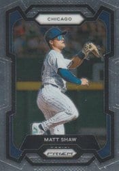 2024 Panini Prizm Base Set Matt Shaw #158 card