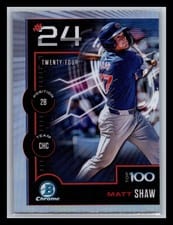 2025 Bowman Bowman Scouts Top 100 Matt Shaw #BTP-24 card