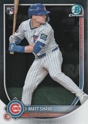 2025 Bowman Chrome Base Set Matt Shaw #46 card
