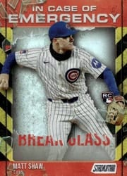 2025 Stadium Club In Case of Emergency Matt Shaw #ICE-22 card