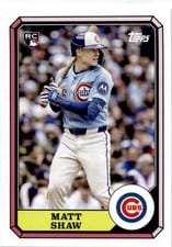 2025 Topps Archives 1987 Topps Boardwalk and Baseball Matt Shaw #87BB-25 card