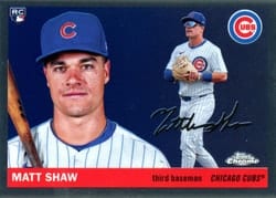 2025 Topps Chrome Platinum Base Set Matt Shaw #309 card