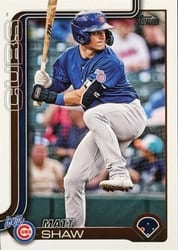 2025 Topps Pro Debut Base Set Matt Shaw #PD-128 card