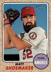 2017 Topps Heritage Base Set Matt Shoemaker #173 card