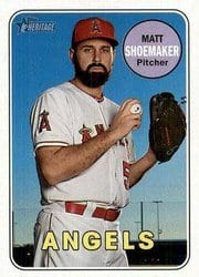 2018 Topps Heritage Base Set Matt Shoemaker #473 card