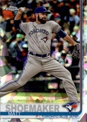 2019 Topps Chrome Sapphire Edition Base Set Matt Shoemaker #533 card
