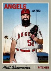 2019 Topps Heritage Base Set Matt Shoemaker #156 card