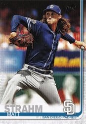 2019 Topps Update Base Set Matt Strahm #US102 card