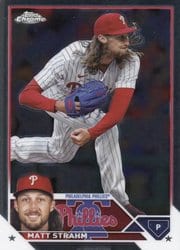 2023 Topps Chrome Update Base Set Matt Strahm #USC104 card