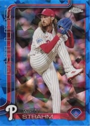 2025 Topps Chrome Sapphire Base Set Matt Strahm #178 card
