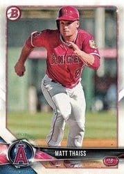 2018 Bowman Draft Base Set Matt Thaiss #BD-166 card