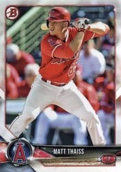 2018 Bowman Prospects Matt Thaiss #BP61 card