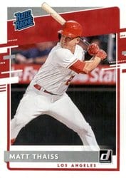 2020 Donruss Base Set Matt Thaiss #60 card