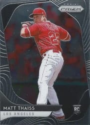 2020 Panini Prizm Base Set Matt Thaiss #68 card