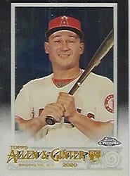 2020 Topps Allen & Ginter Chrome Base Set Matt Thaiss #197 card